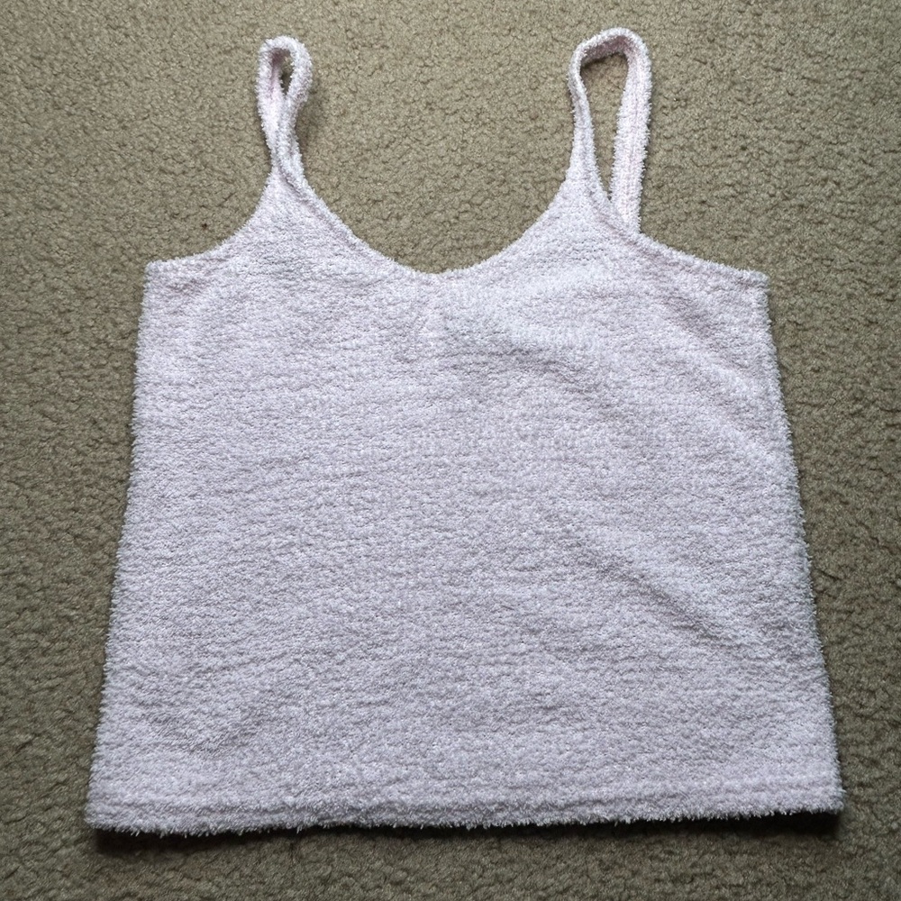 ASOS Womens Pink Fuzzy Tank Y2K Era size 6